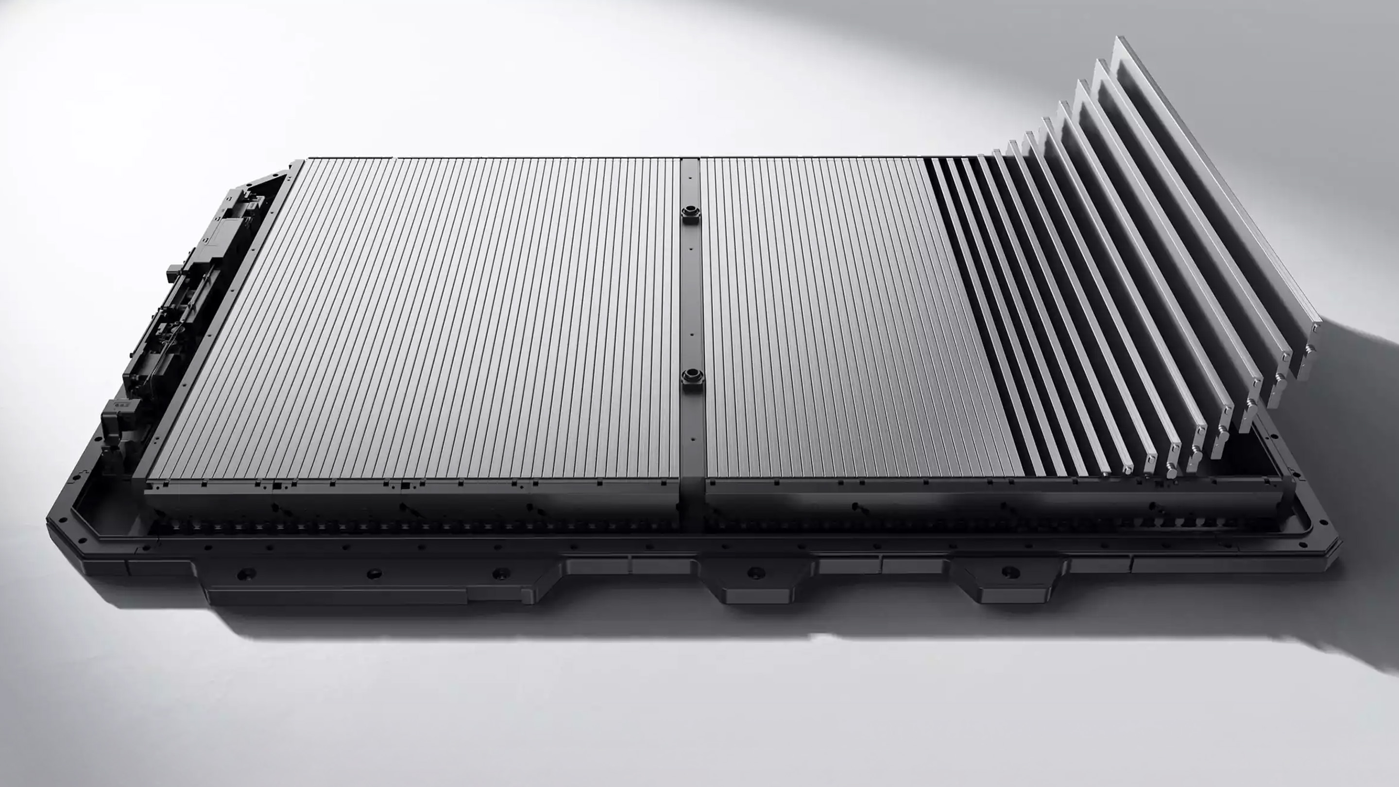 Front zipper pouch with included key ring.