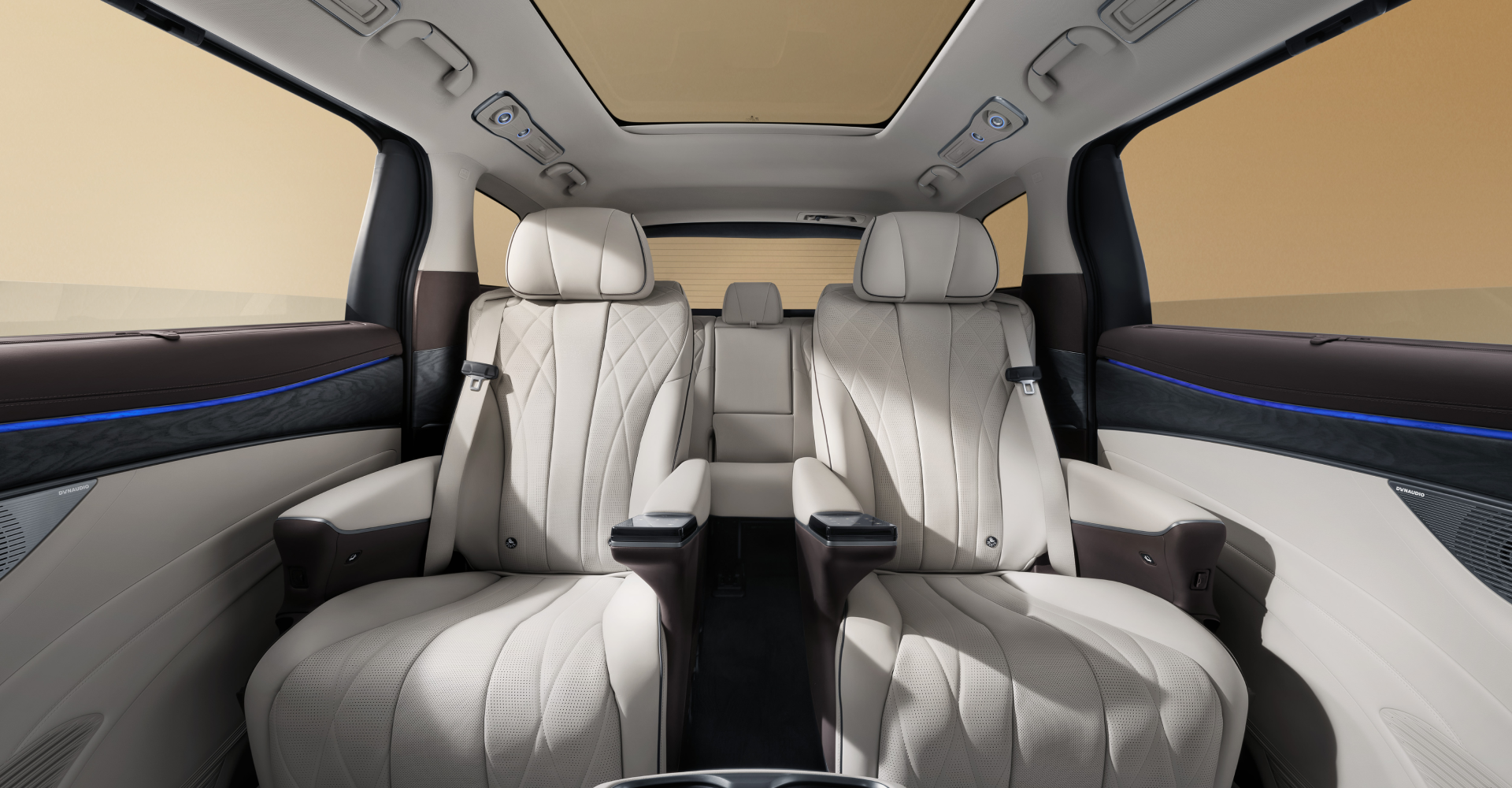 Drawstring top with elastic loop closure and textured interior padding.